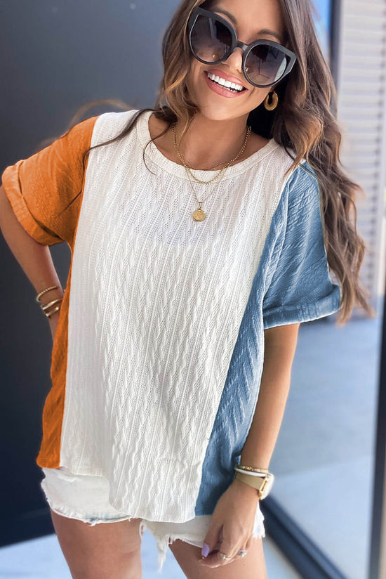 Light blue loose cup t-shirt *