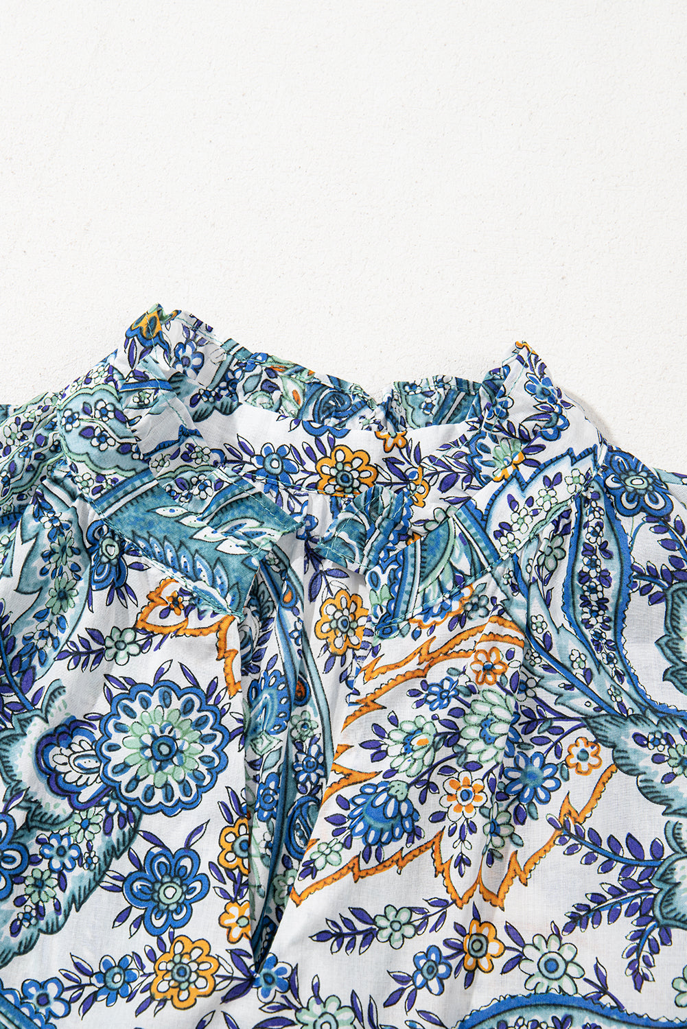 Vestido bohemio con estampado de cachemira de flores*