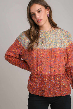 Tricotted sweater wool wool colorful multicolored confetti