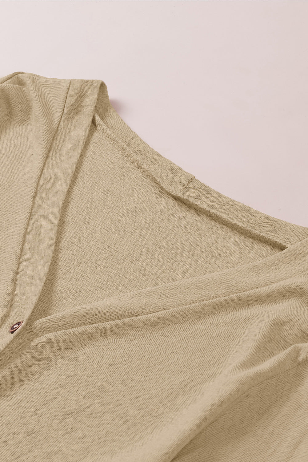 Cardigan ouvert à boutons de couleur unie-A WOMAN WE LOVE