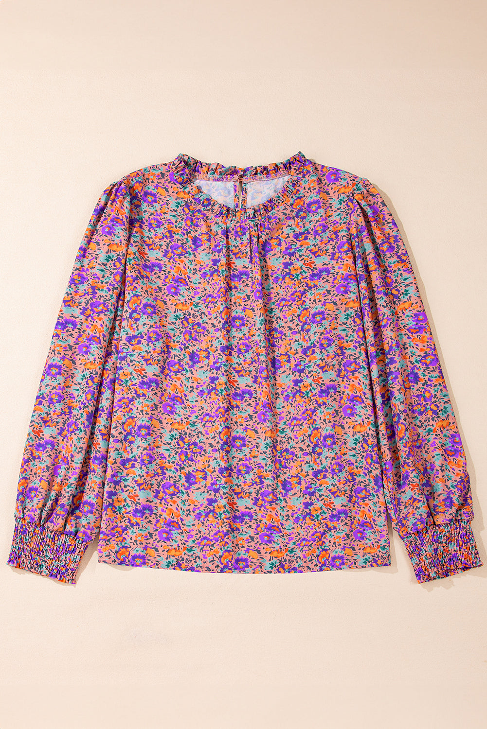 Chemisier violet à imprimé floral *-A WOMAN WE LOVE