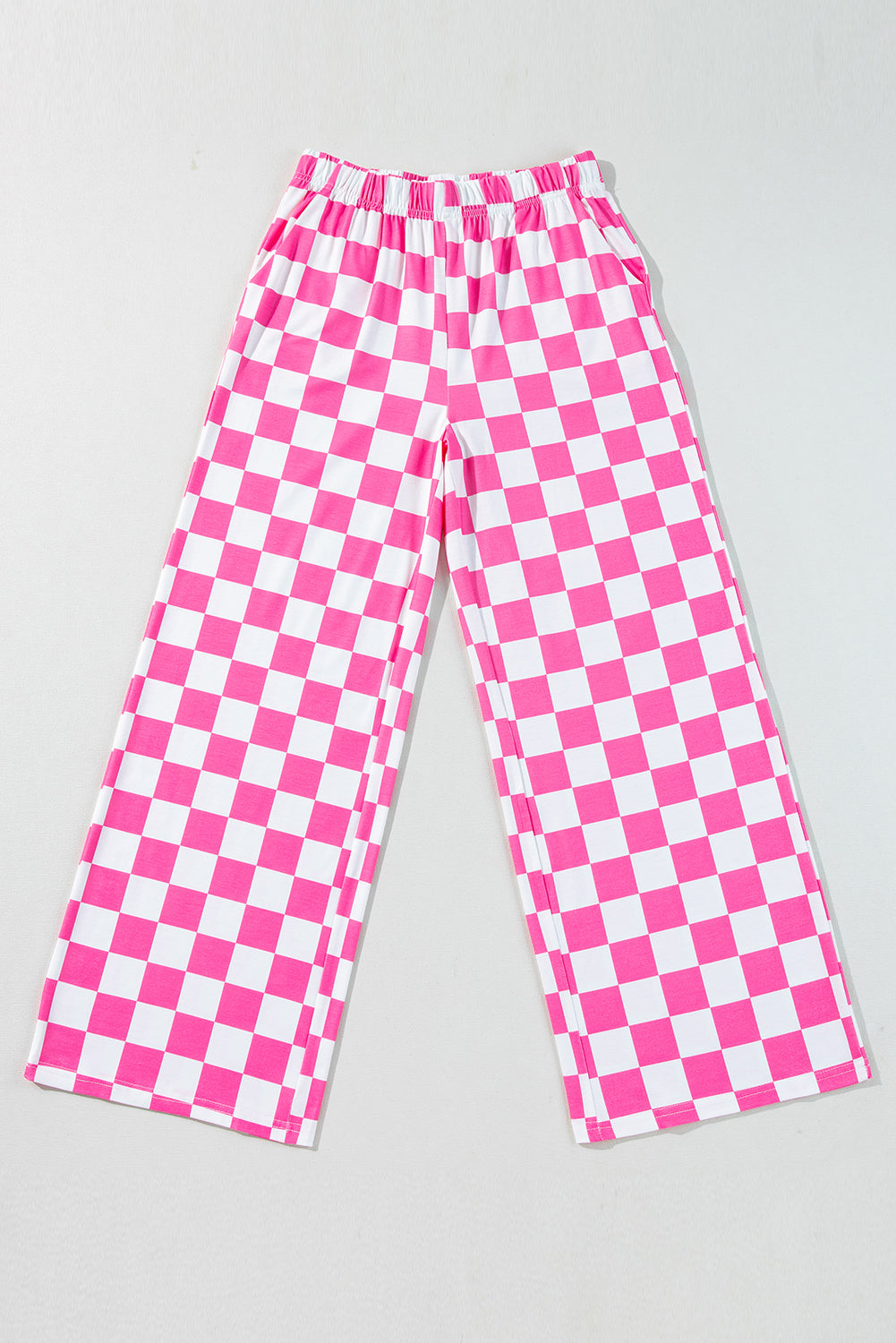 Bonbon 2-Tone Checked Print High Taille Wide Leghose