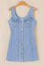 Shortly sleeveless denim dress *