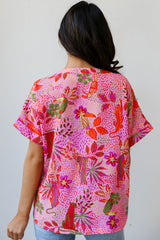 Blouse à col en V cranté à-A WOMAN WE LOVE