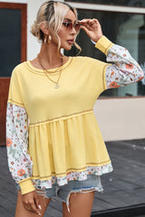 Blouse babydoll jaune en -A WOMAN WE LOVE