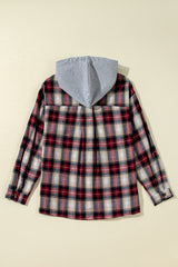 Buttoned hooded jacket *