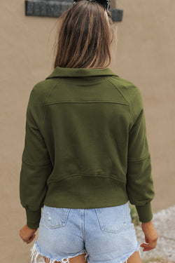 Sudadera de manga verde *