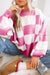 Pilgrimous pilot sweater with pink stripes