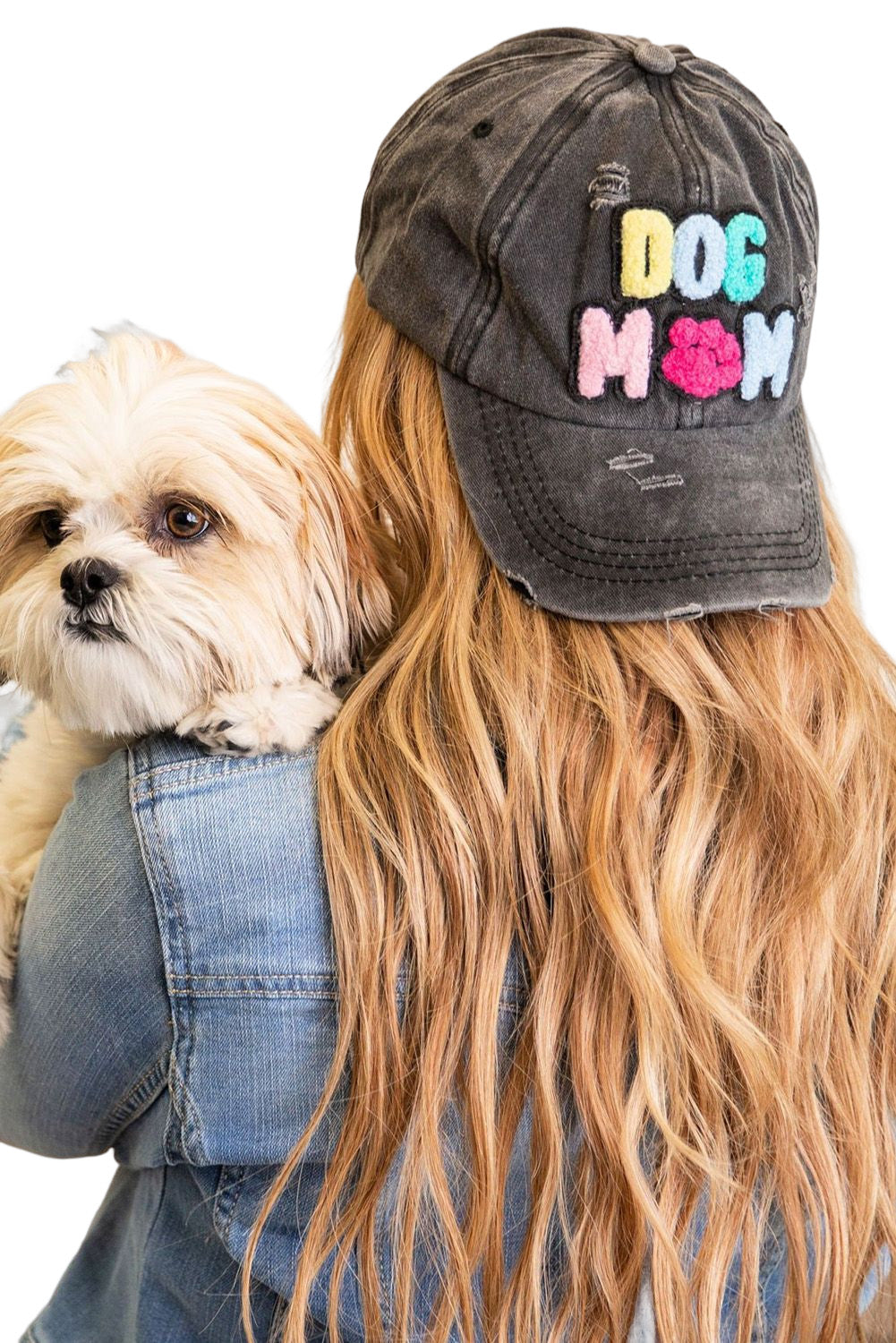 Casquette de baseball noire DOG MAMA-A WOMAN WE LOVE