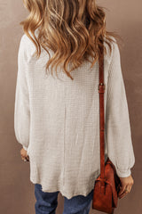 Blouse ample à manches l'avoine-A WOMAN WE LOVE