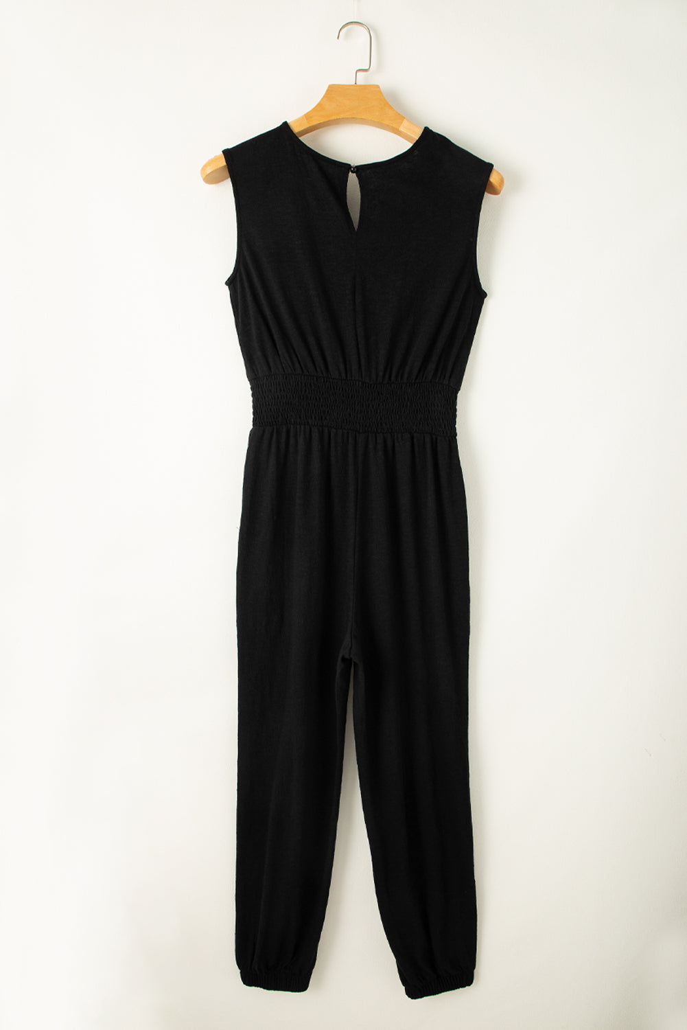 Combinaison noire froncée taille haute *-A WOMAN WE LOVE