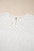 White knitted white sleeve sweater *