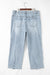 Large -size jeans beautiful blue with light deputy *