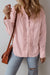 Camisa de aleta de color rosa claro