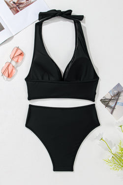 Bikini push-up noir à col en V *-A WOMAN WE LOVE