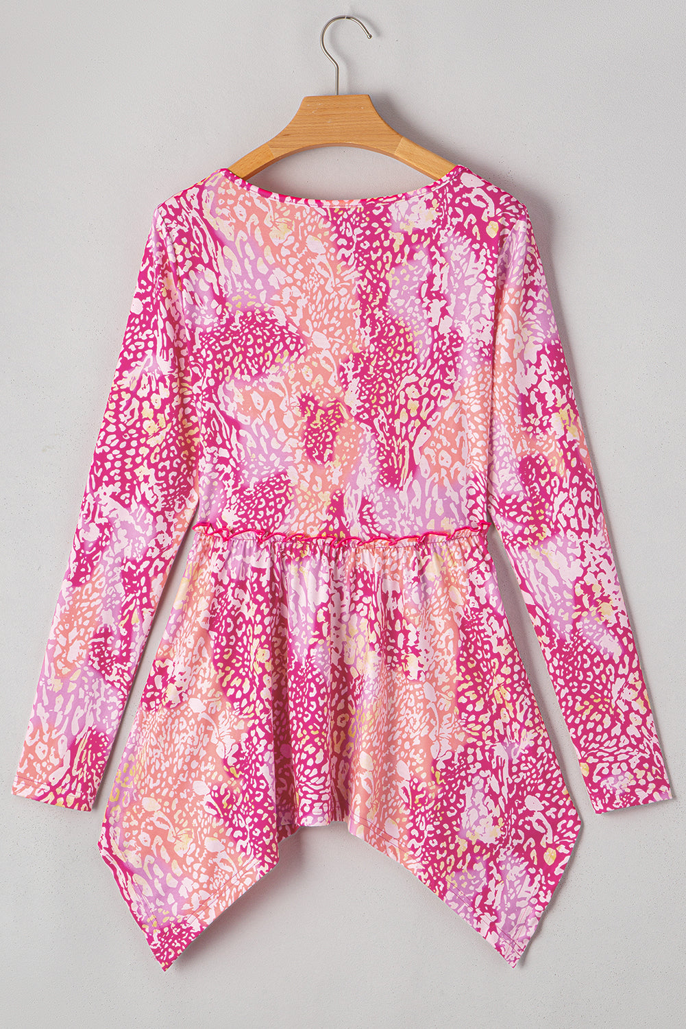 Pink - High Classic tunic with leopard print and tissue color *