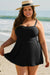 Robe de bain noire grande taille  *