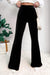 Flared pants in ribbed velvet *