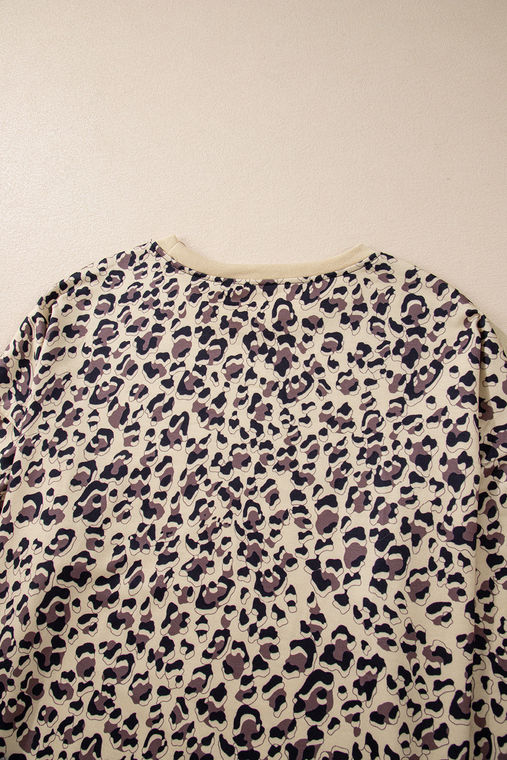 Pergament Leopard Print Crew Neck Sweatshirt