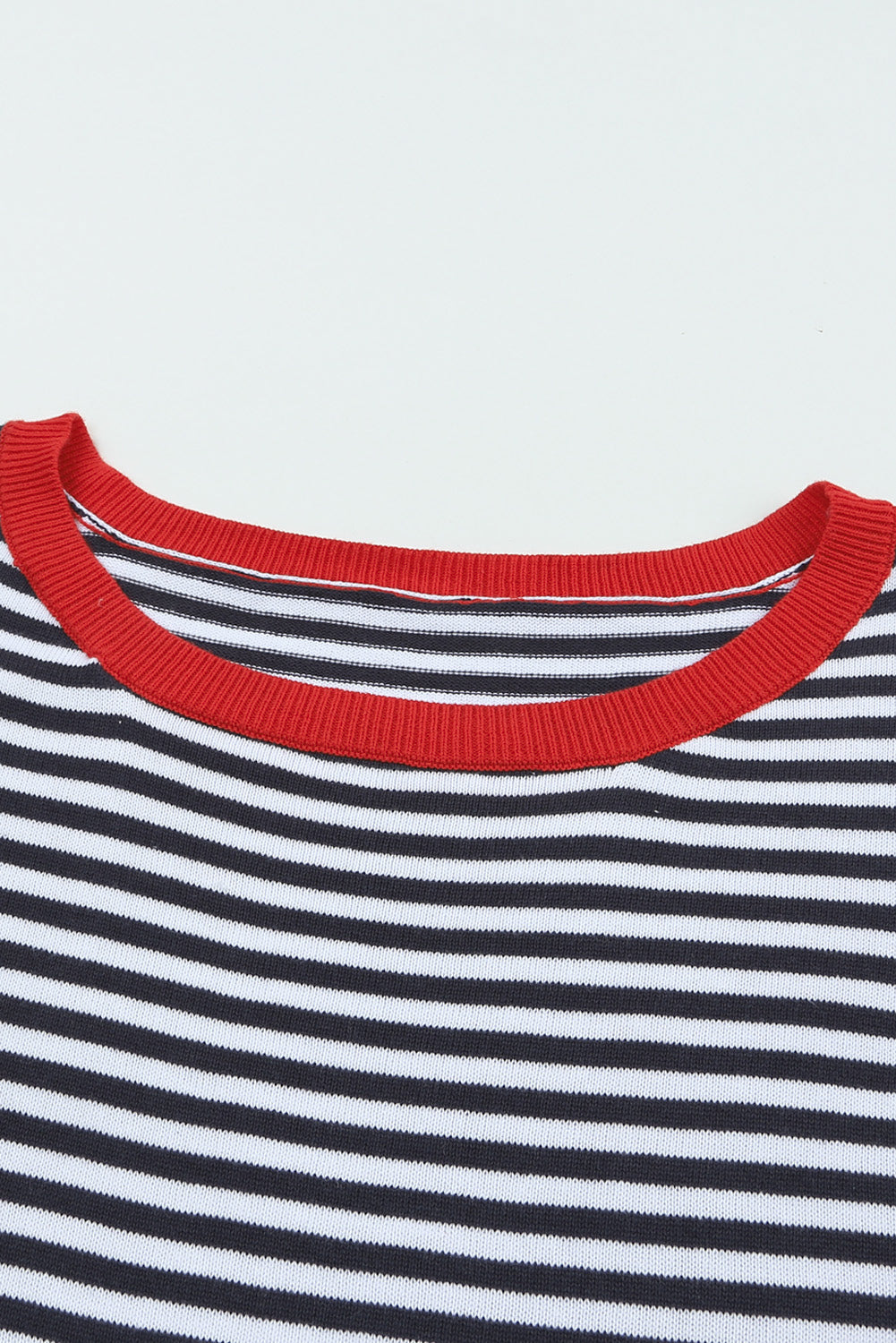 Razzled shoulder sweater and contrasting edges