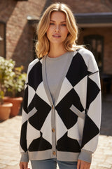 Black buttoned cardigan *