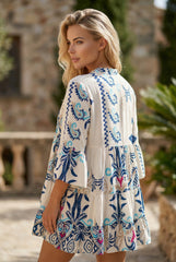 Mini-Robe Sleeve buttoned tribal bracelet *