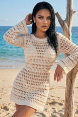 ✨ ÉCLAT D’IVOIRE – La robe crochet au charme solaire et sensuel