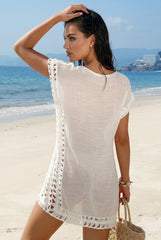 BLANC ÉVASION – La robe de plage fluide au charme envoûtant