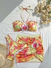 🌸 ORCHIDÉE SOLAIRE – Le bikini floral qui incarne l’été absolu