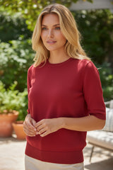 🔴 Pull en pure laine vierge rouge – Maerz