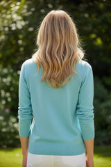 💎 Gilet bleu ciel boutonné – U.S. Polo Assn.