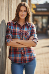 Amplia camisa vintage para baldosas rojas *