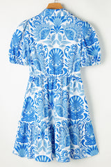 Mini-ruffle robe at the waist with tightening cord *