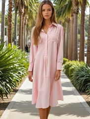 United Rotattu buttoned collar dress *