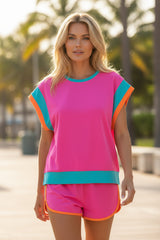 Ensemble t-shirt et short à manches courtes *