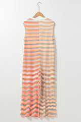 Over-dimensioned combination with orange stripes *