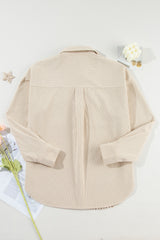 Chaqueta de bolsillo con colgajo en terciopelo Drooling-Drove Parchment