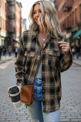 Poche à rabat à double rabat à plaid multicolour