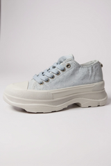 Baskets basses unisexes –Gris