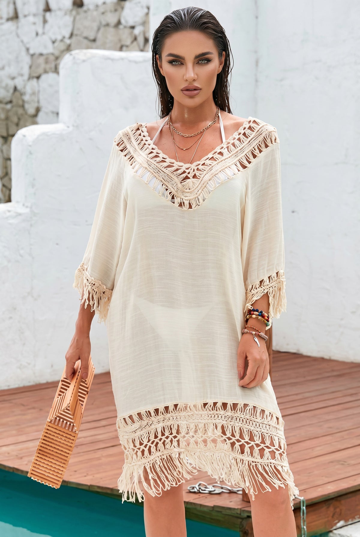 🌴 SOFT ESCAPE – The bohemian dress with delicate crochet finishes