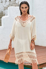 🌴 SOFT ESCAPE – The bohemian dress with delicate crochet finishes
