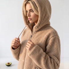 Veste Polaire Zippée à Capuche