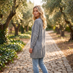 Light cardigan open to the front color *
