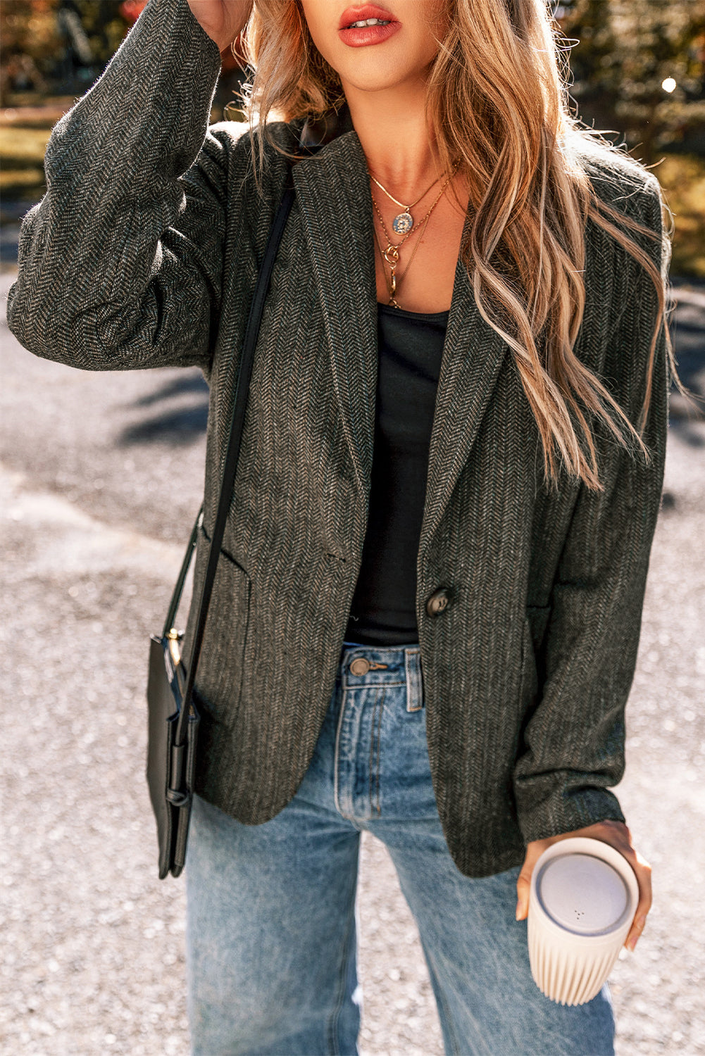 Manteau blazer vintage femme desert palm