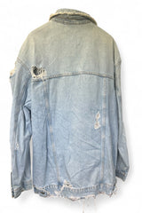 Veste en jean oversize destroy