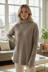 🐚 DOUCEUR MINÉRALE – Le pull cocon aux nuances naturelles