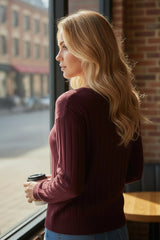 Le pull nervuré chic et doux pour toutes les occasions