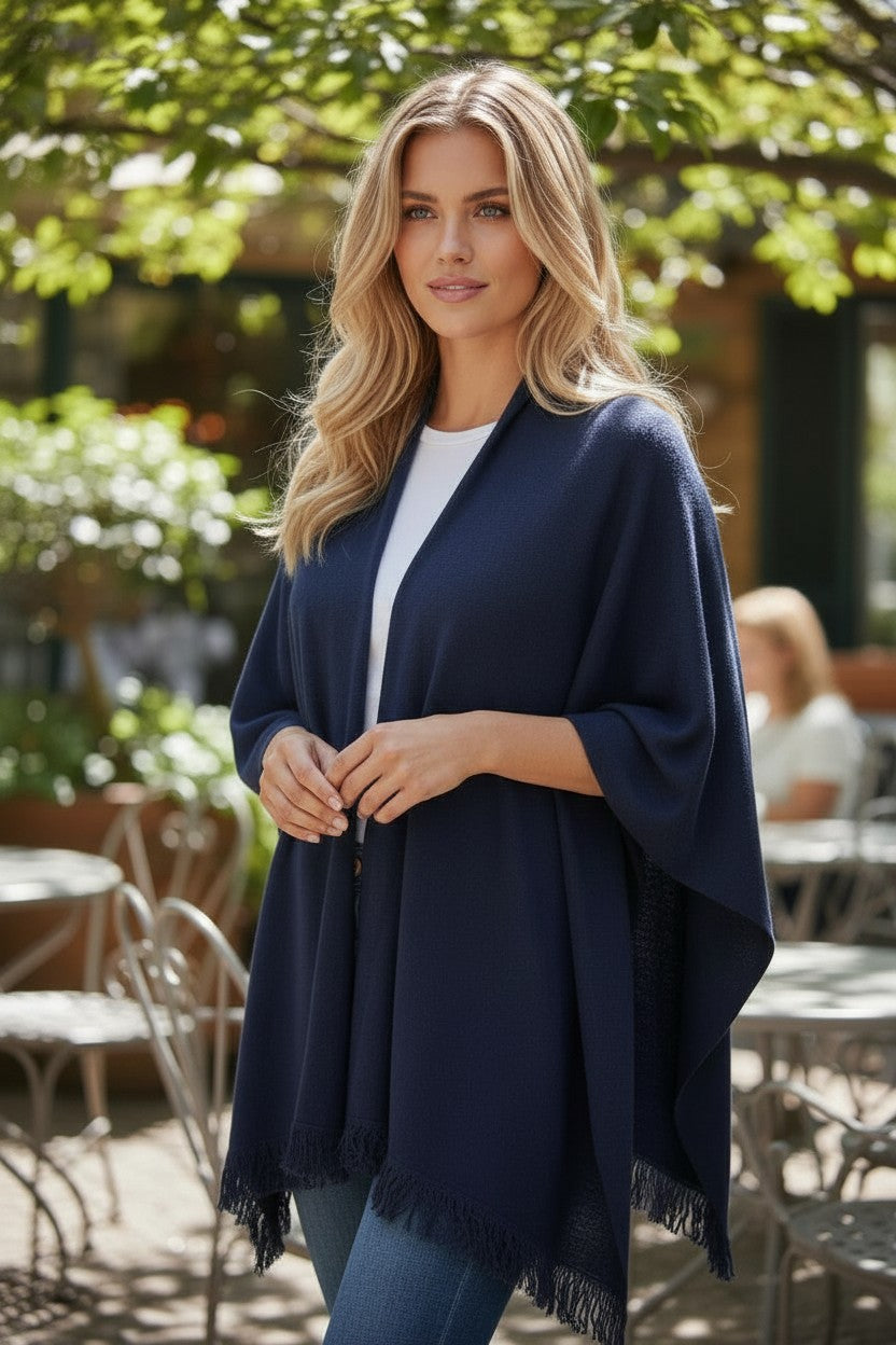 PONCHO LUXE – L’élégance chaude et légère