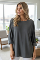✨ Haut douceur oversize gris
