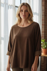 ✨ Haut douceur oversize Marron